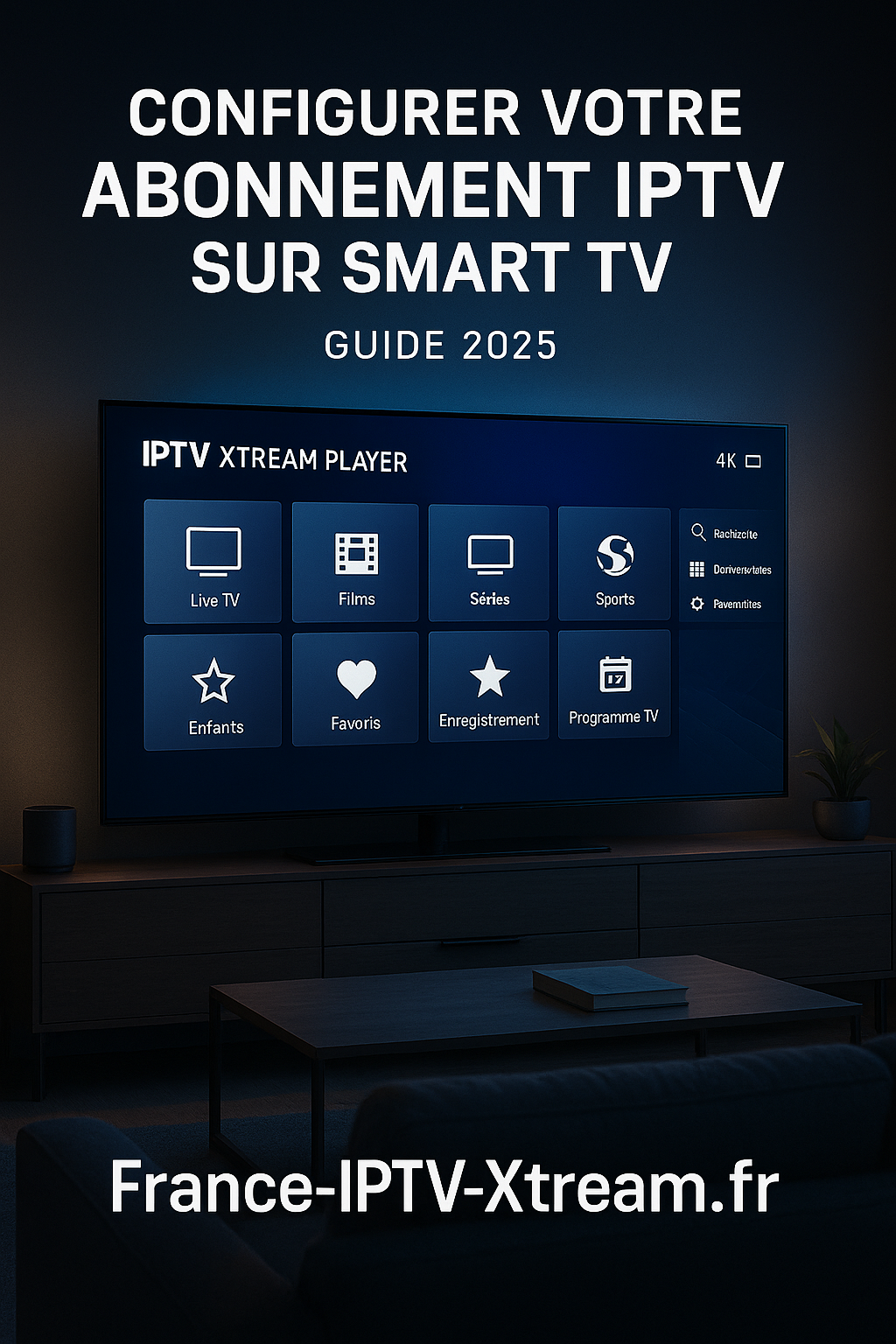 Configuration abonnement IPTV sur une smart TV 2025
