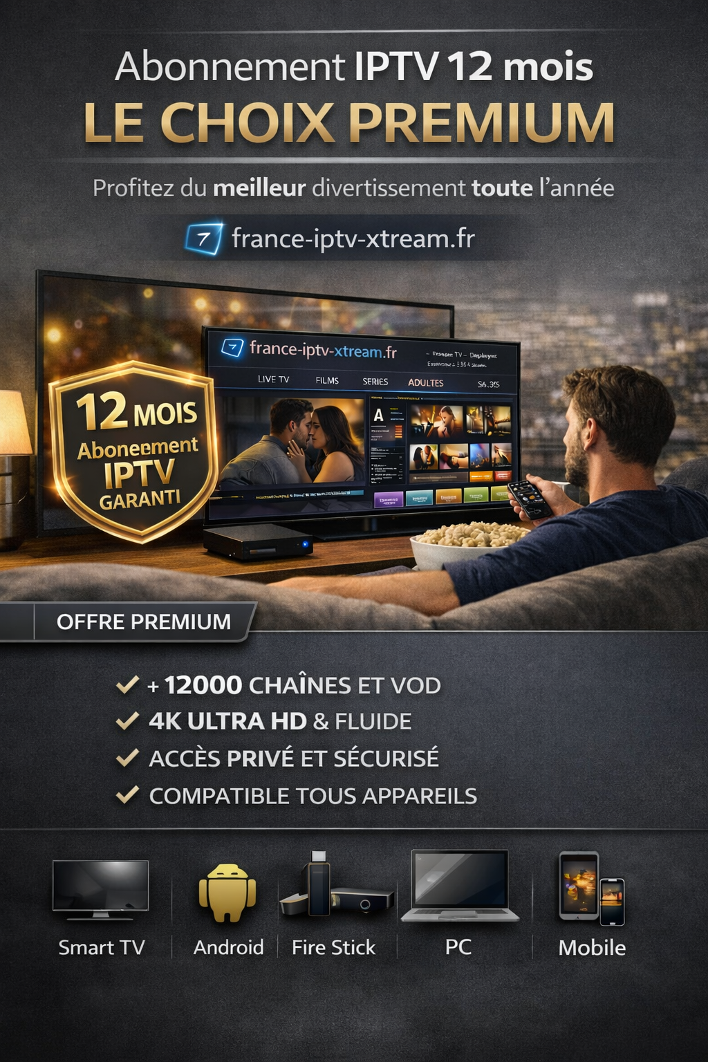 Abonnement IPTV 12 mois : le choix premium pour profiter du meilleur divertissement toute l’année Abonnement IPTV 12 mois : le choix premium pour profiter du meilleur divertissement toute l’année
