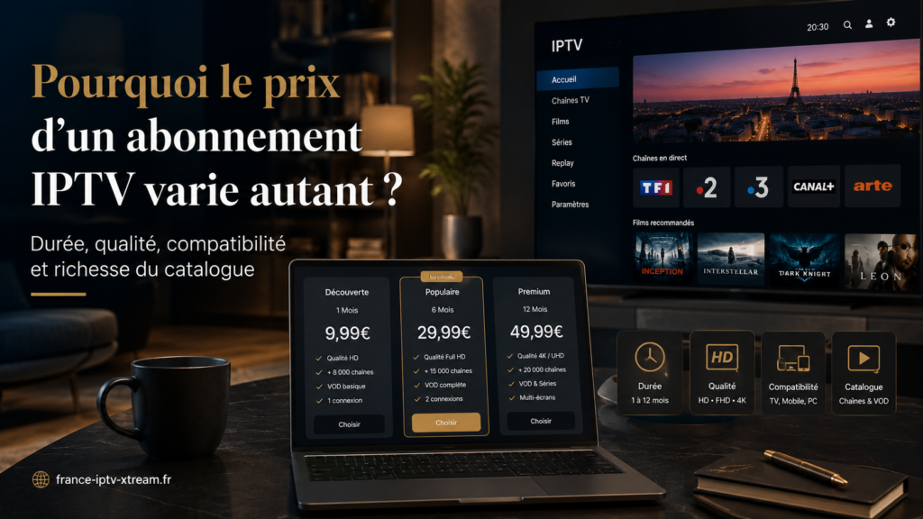 Prix abonnement IPTV